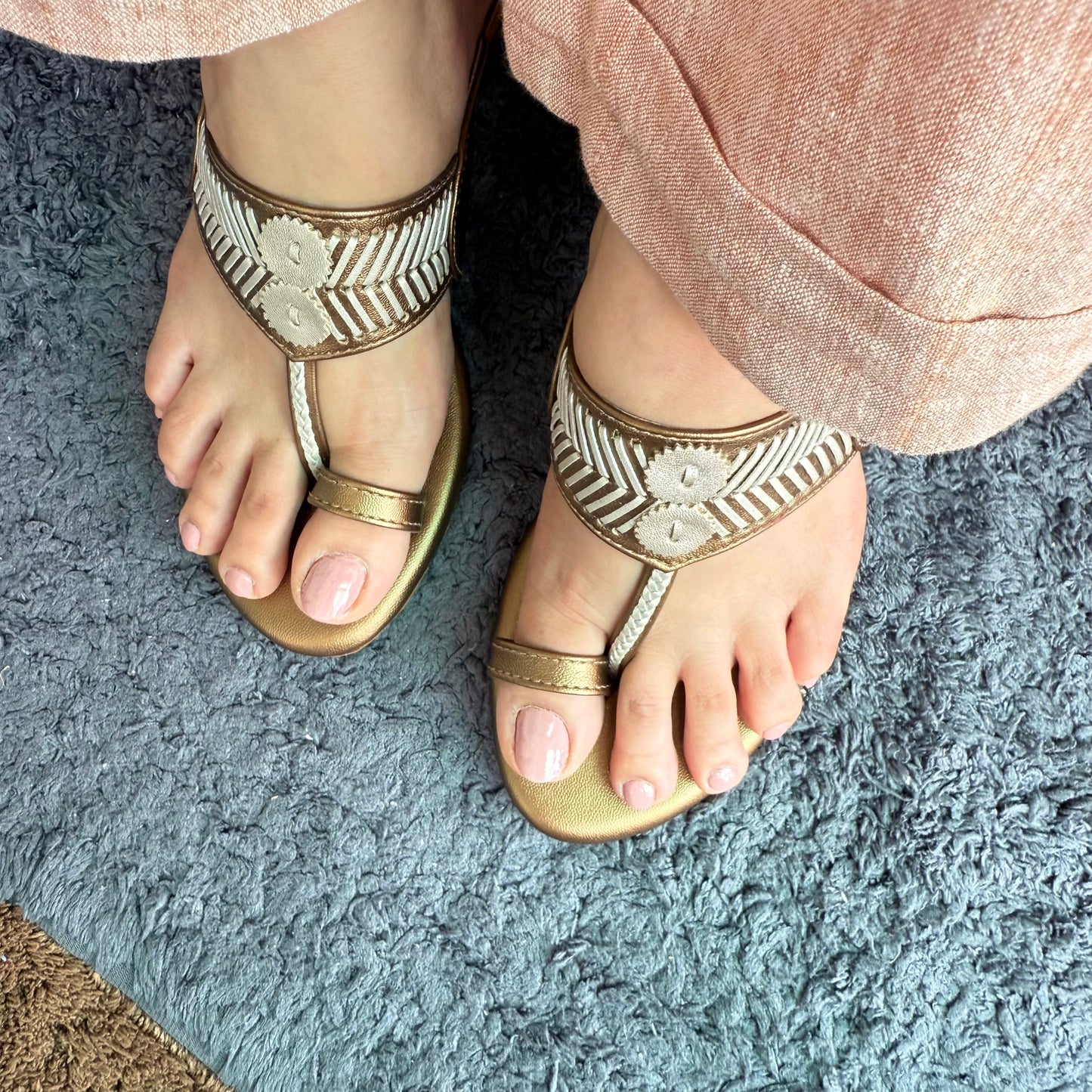 Copper Sewn Box Heel