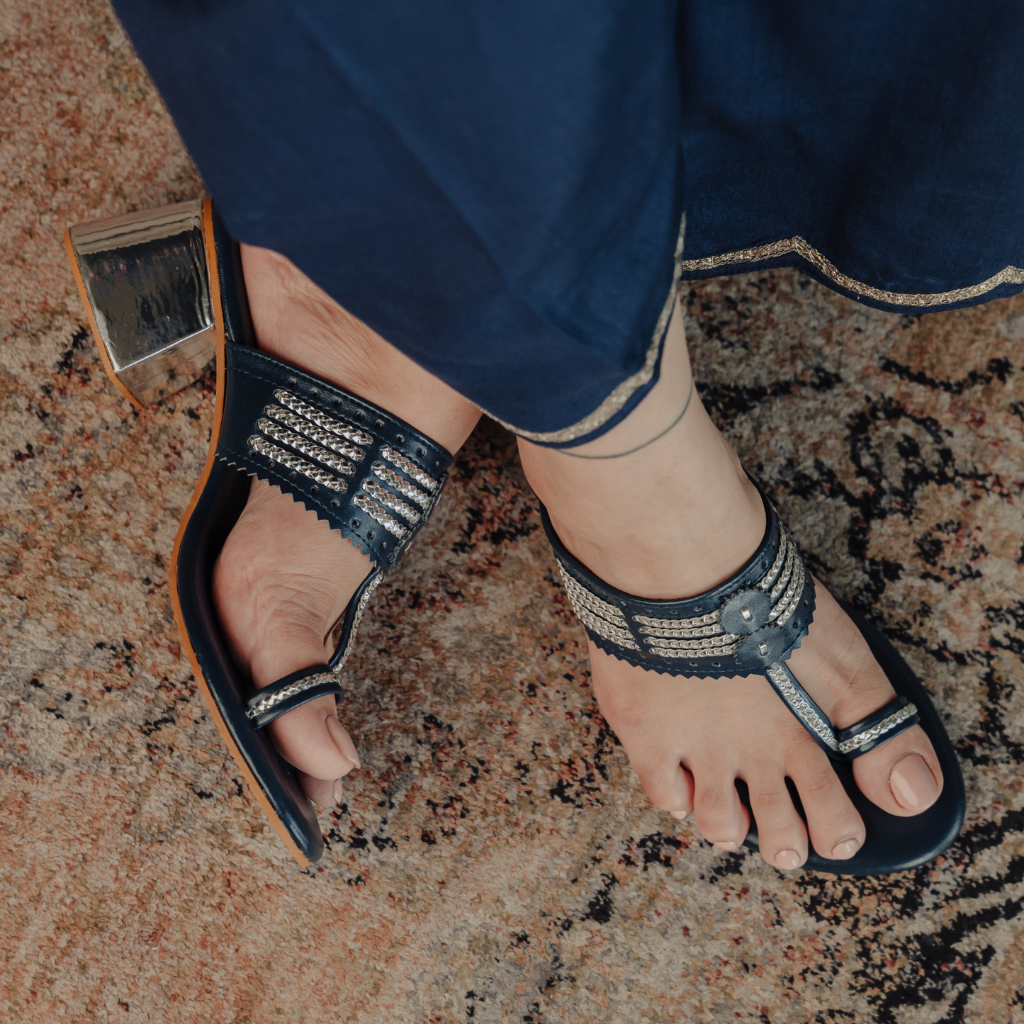 Bandhan Blue Box Heels