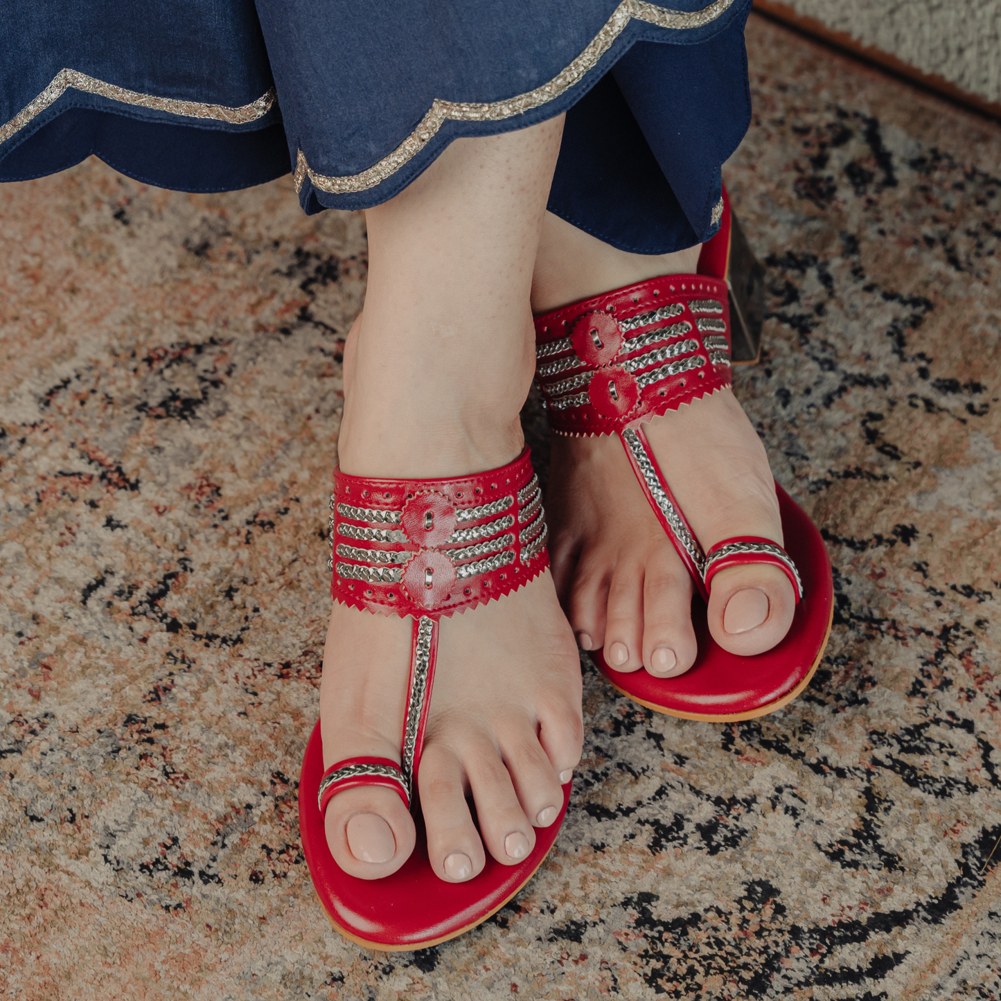 Bandhan Red Box Heels