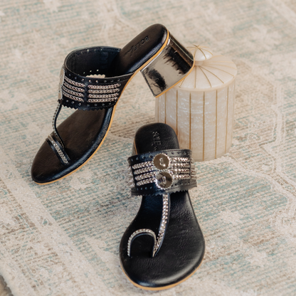 Bandhan Black Box Heels