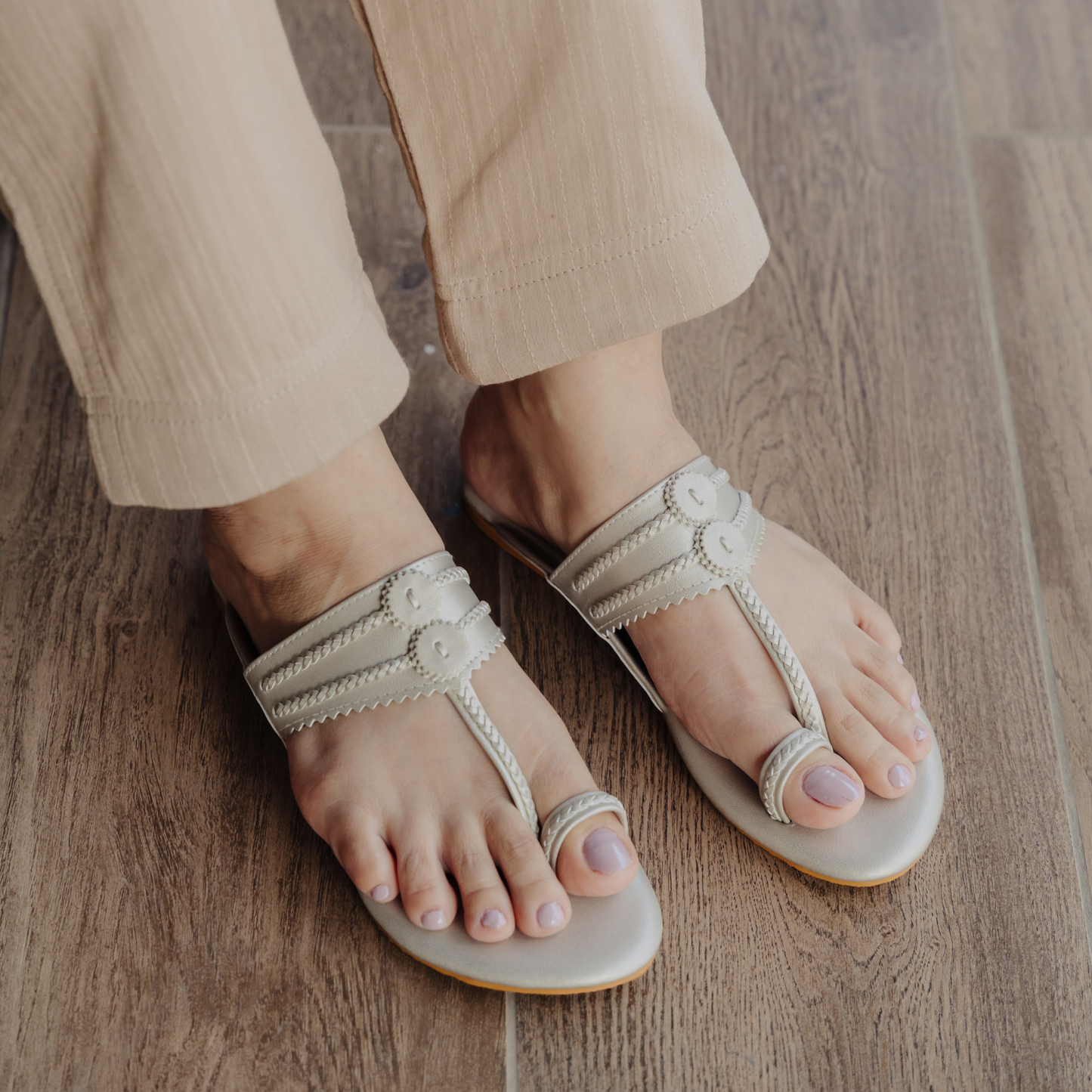 Lite Gold Satrangi Flats