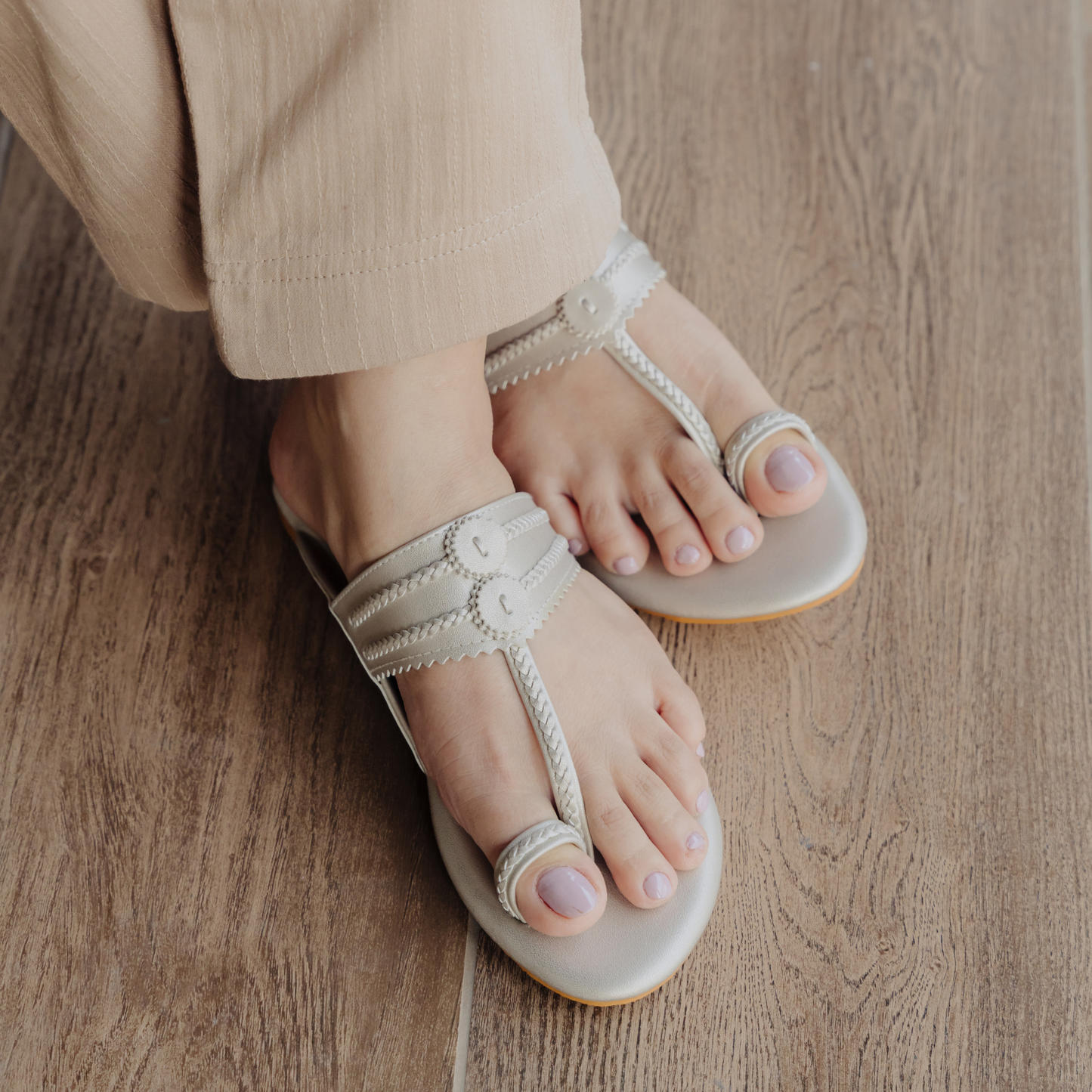 Lite Gold Satrangi Flats