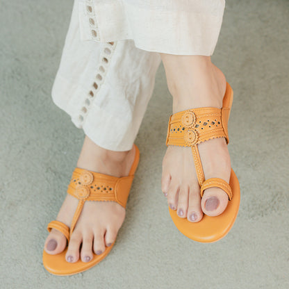 Mustard Kolhapuri Flats