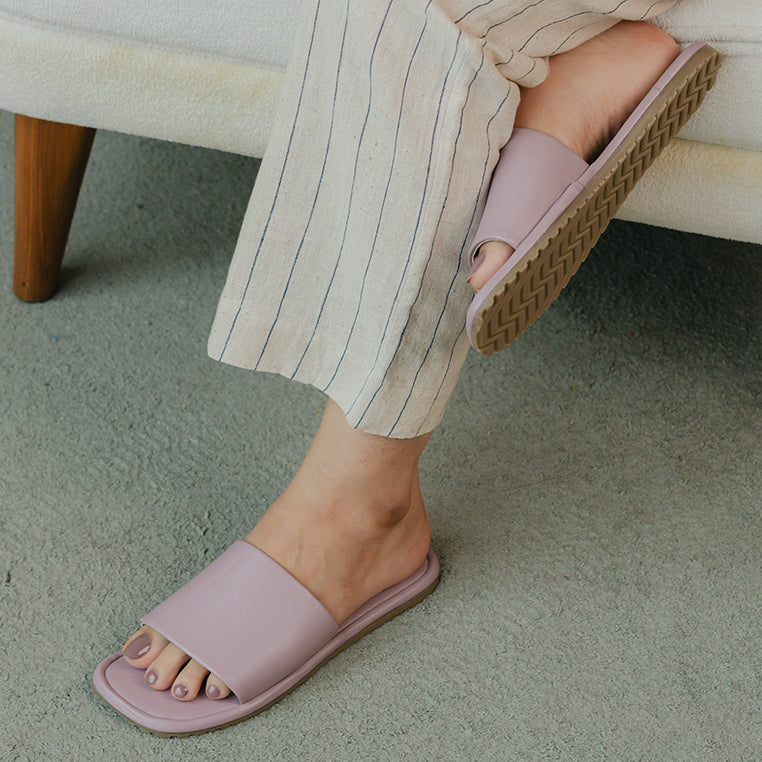 Lilac Comfy Slides