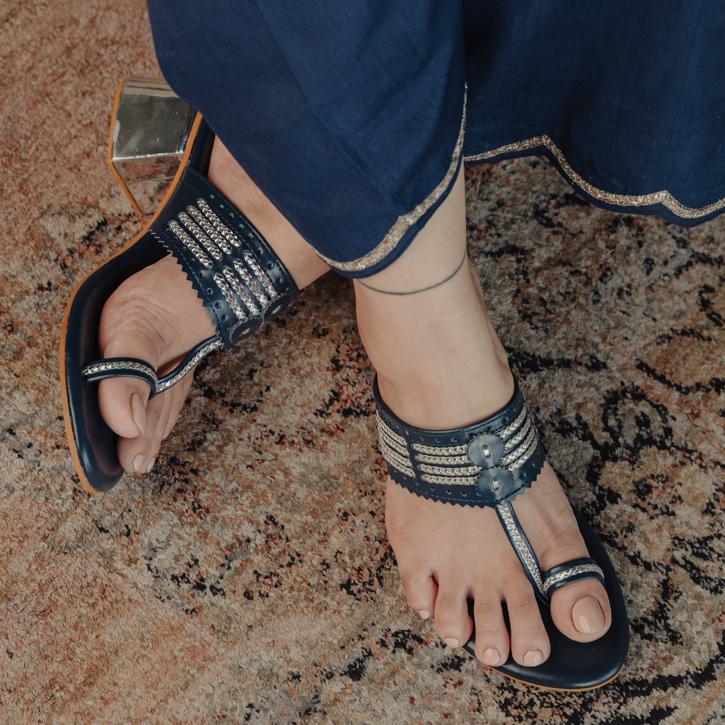 Bandhan Blue Box Heels