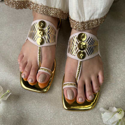 White Damak Flats