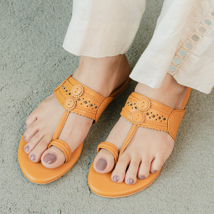 Mustard Kolhapuri Flats